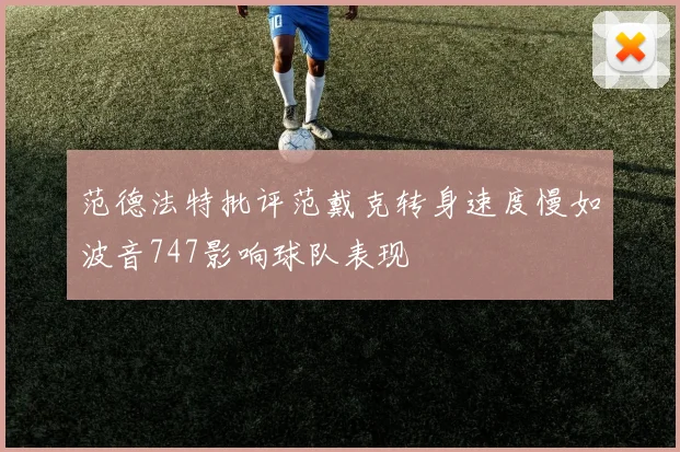 范德法特批评范戴克转身速度慢如波音747影响球队表现
